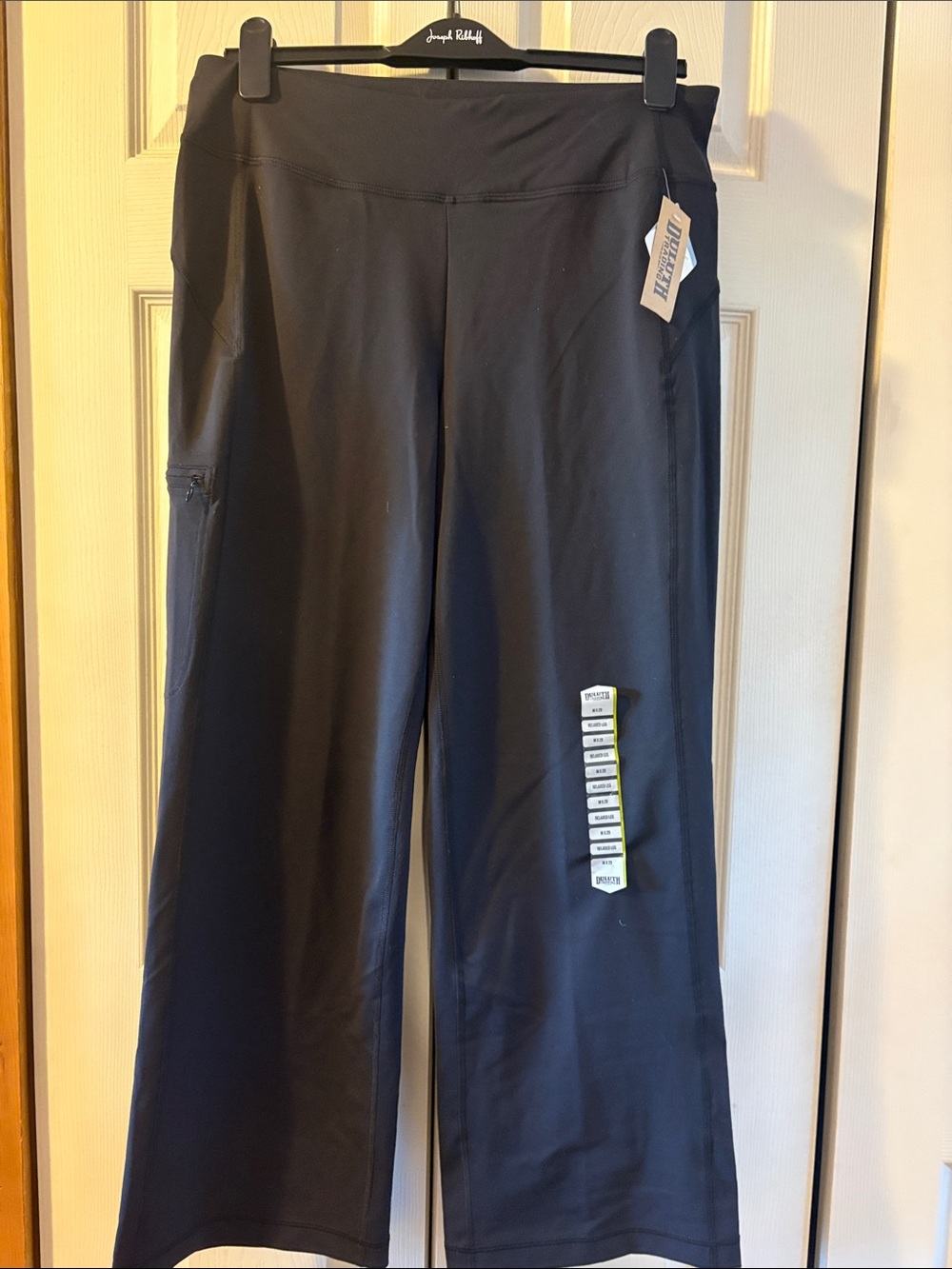 Duluth Trading Co Black Wide-Leg Performance Pants